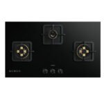 سطح روبام 90سم 3 عين غاز زجاجى اسود B320